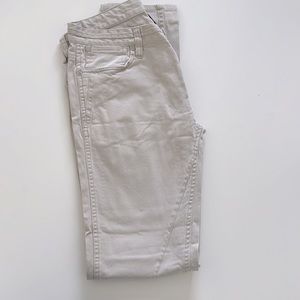 Armani Exchange off white skinny jeans